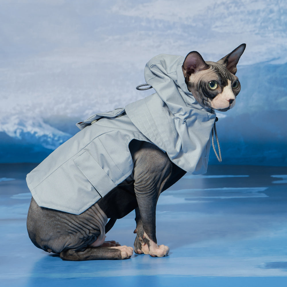 Yama Paws / Sade Rain Parka 灰藍