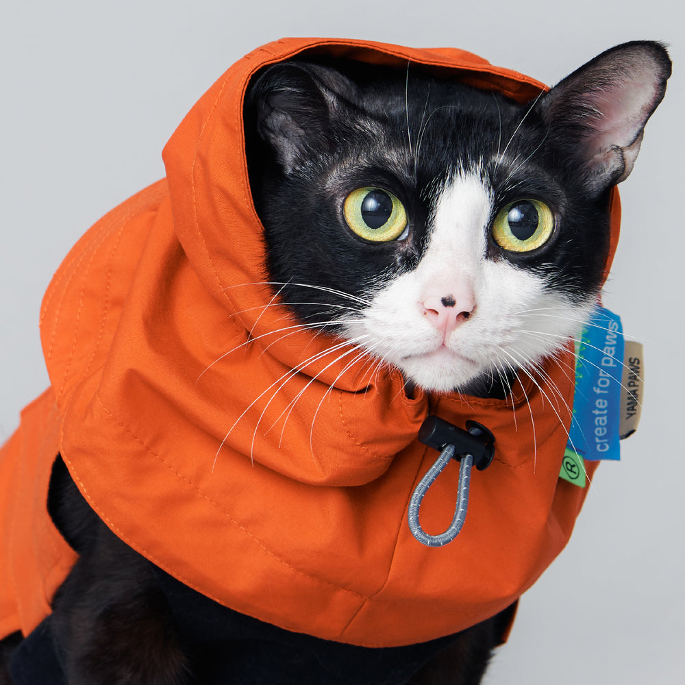 Yama Paws / Sade Rain Parka 橘